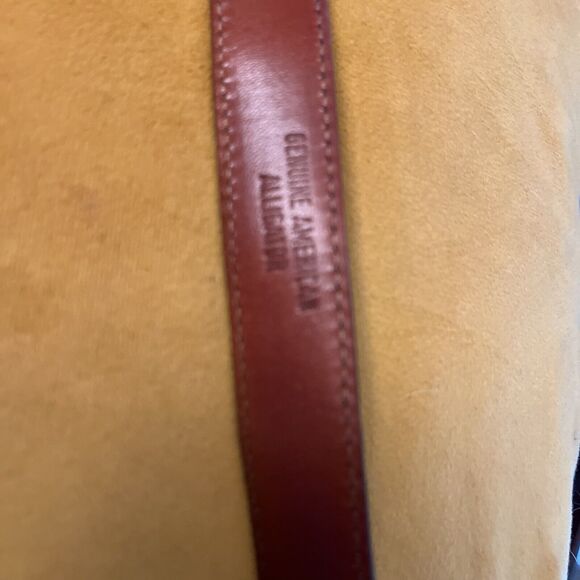 Ralph Lauren Genuine Alligator Leather Belt Dk Brown Sterling Silver Buckle 28 - Picture 16 of 16